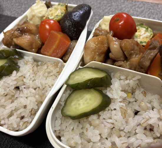 10月5日(月)／照り焼きチキン、ネギ入り卵焼き、ポテトサラダ